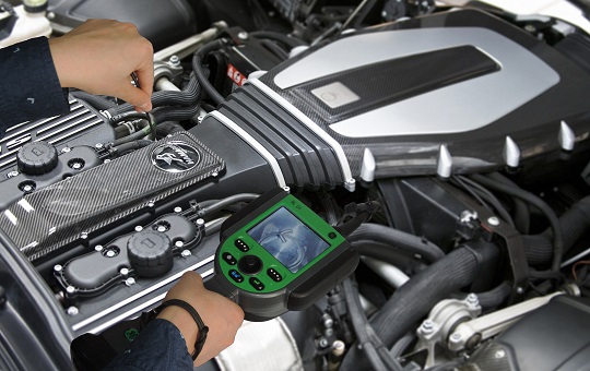 汽車內窺鏡檢測現(xiàn)場